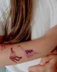 Kindertattoo Dino Crew bunt