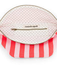 Gürteltasche mit Streifen rosa-rot