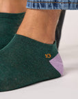 Sneaker-Socken grün-violett, One Size 41-46