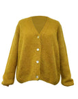 Strickjacke senfgelb One Size
