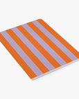 Notizheft Stripes orange-lila, DIN A5
