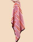 Frottier-Handtuch rosa Streifen, 50x70 cm