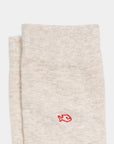 Socken meliertes beige, One Size 41-46