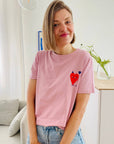 T-Shirt Herz rosa