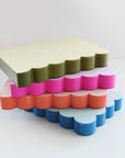 Notizblock in Wellnform aqua-blau