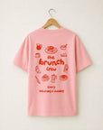 T-Shirt The Brunch Crew, bubble pink