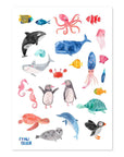 Kindertattoos Wildes Meer bunt