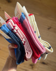 Damensocken Bisous rosa-weinrot, One Size 36-40