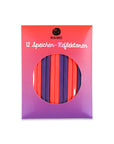 Speichenreflektoren Set mit 12 Stück, neonpink/violett