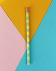 Bleistift Stripes mint/gelb