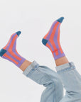 Mädchensocken gestreift Summer