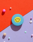 Button Smile mint, 32mm