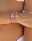 Perlenarmband Mutiara rosa-rot