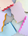 Notizblock in Wellnform aqua-blau