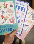 Kindertattoos Hasen im Zirkus bunt