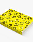 Notizheft - Smiley gelb-schwarz, DIN A5