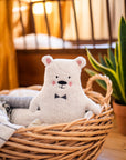 Plüsch-Kuscheltier Eisbär, ca. 14x20 cm
