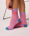 Damensocken gestreift Summer, One Size 36-40