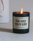 Duftkerze - eine Kerze voller Glück, 8x9 cm
