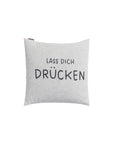 Kissenbezug "lass dich drücken" filz, 50x50 cm