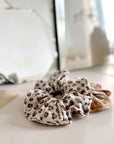 Haargummi mit Leopardenmuster beige