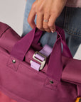 Rolltop-Rucksack violett/bordeaux, One Size 48x28x12 cm