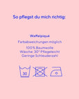 Geschirrtuch Waffelpiqué hellblau-neon gelb, 40x60 cm