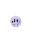Smiley Kerze lila, Ø 7.5 cm