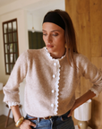 Cardigan mit Spitze ecru, One Size