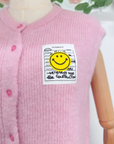 ärmellose Strickweste rosa, One Size