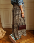 Rock mit Leopardenmuster