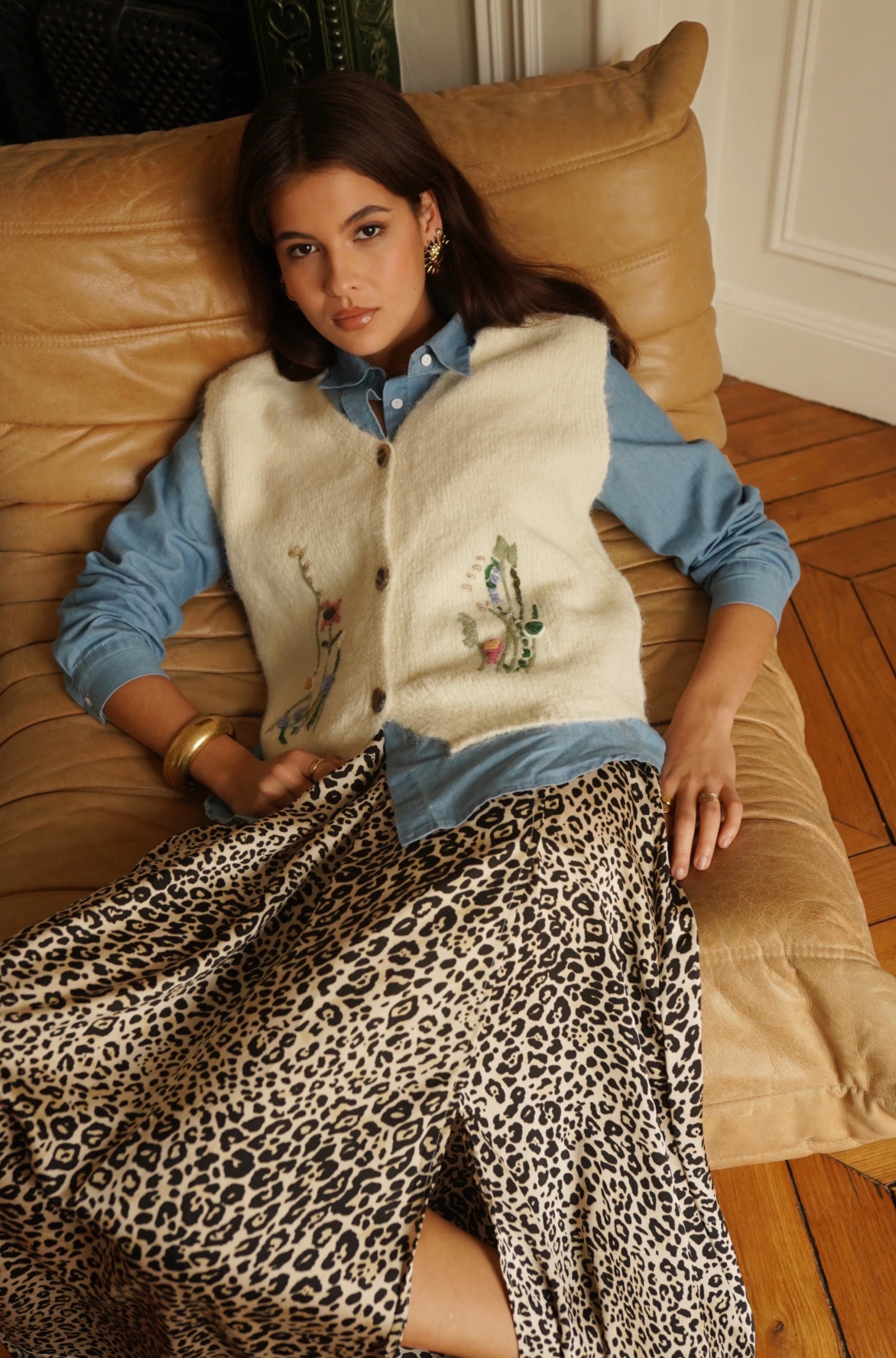 Rock mit Leopardenmuster