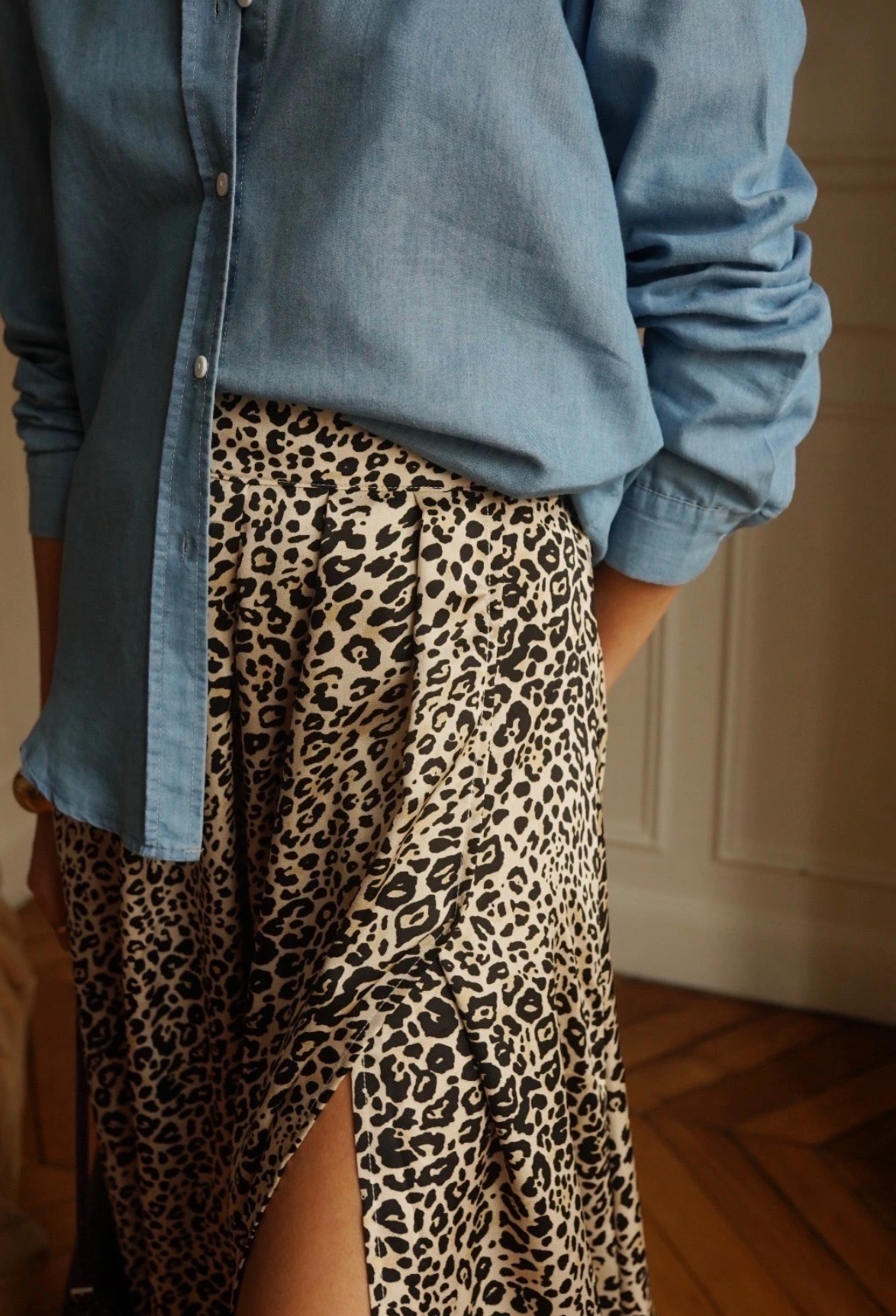 Rock mit Leopardenmuster