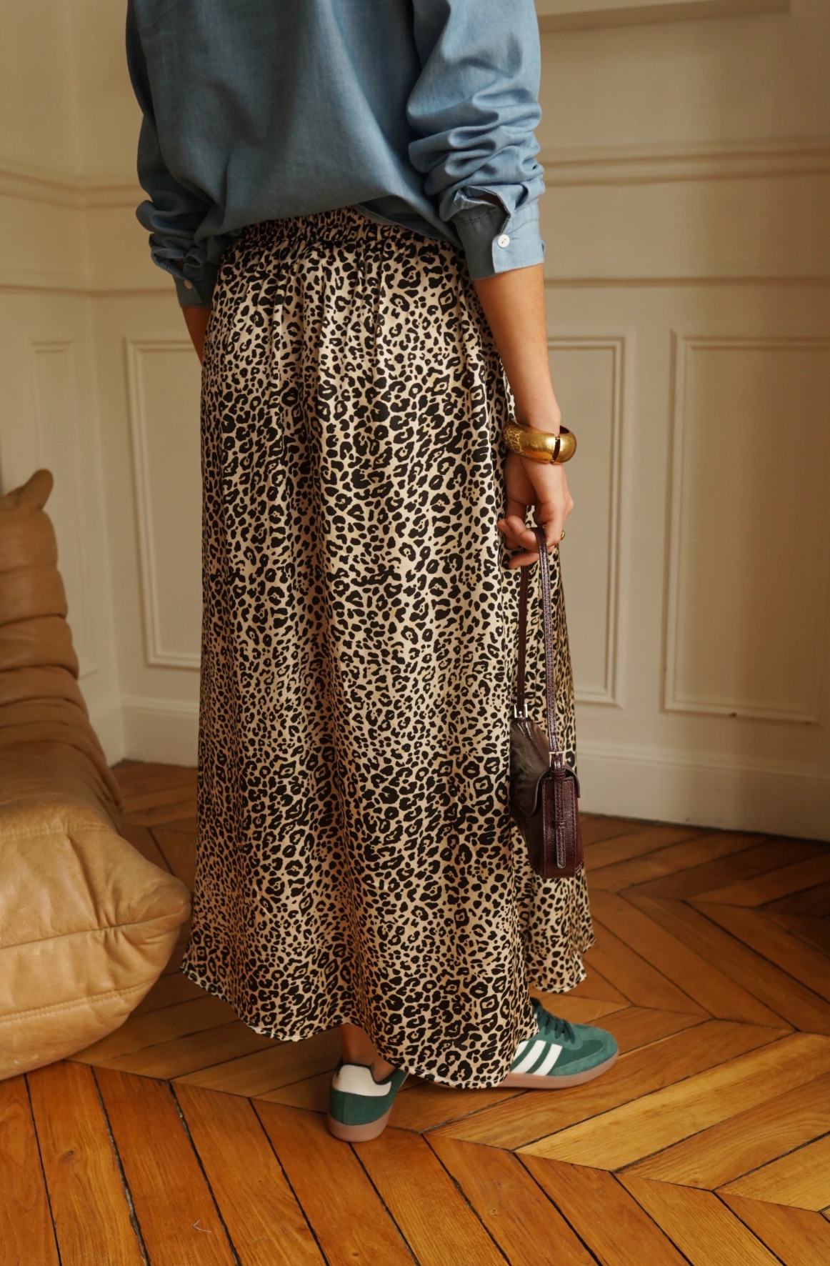 Rock mit Leopardenmuster