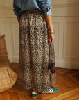 Rock mit Leopardenmuster