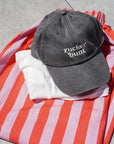 Cap mit Stick zuckerbunt vintage black, One Size