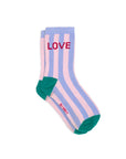 Mädchensocken gestreift Love