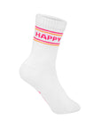 Damensocken Happy Neon