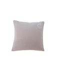 Musselin Kissenbezug Hilla mit Stick Smiley taupe/weiss