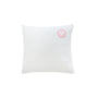 Musselin Kissenbezug Hilla mit Stick Smiley weiss/pink