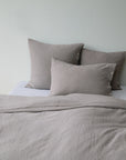 Musselin Kissenbezug Jula taupe