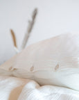 Musselin Duvetbezug Jula weiss