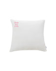Musselin Kissenbezug Miniliebe mit Stick little and loved weiss/pink, 40x40 cm