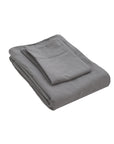 Washed Percale Duvetbezug Nele anthrazit