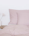 Washed Percale Duvetbezug Nele flieder