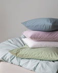 Washed Percale Duvetbezug Nele mint