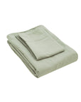 Washed Percale Kissenbezug Nele salbeigrün