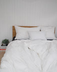 Washed Percale Kissenbezug Nele weiss