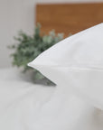 Washed Percale Kissenbezug Nele weiss
