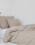 Washed Percale Kissenbezug Nele sand